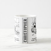 Frauen haben einen gebrochenen Arm, sodass der Men Kaffeetasse (Mittel)