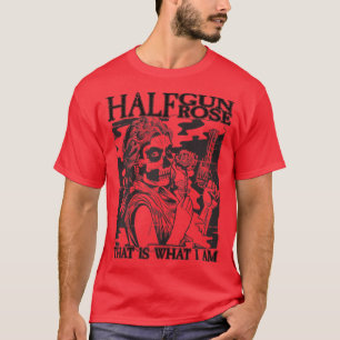 Frauen halb Pistole halb Rose I Rocker Braut I Wid T-Shirt