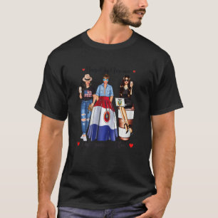 Frauen Halbamerikanische Hälfte Paraguayische Frau T-Shirt