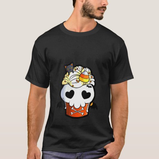 Frauen Halloween B Mangel Katzenkuchen T-Shirt (Vorderseite)