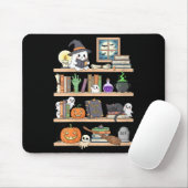 Frauen Halloween Bücher Geist  Mousepad (Mit Mouse)
