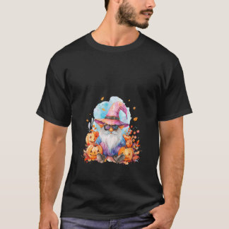 Frauen Halloween Gnom Kunstwerk Trick Or Treat Her T-Shirt