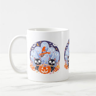 Frauen Halloween Hund Geist Lustiger Halloween Hun Kaffeetasse