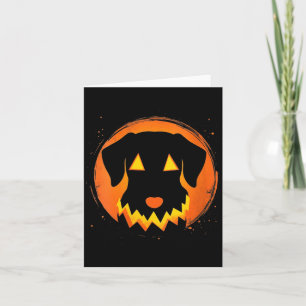 Frauen Halloween Hund V-Ausschnitt Karte