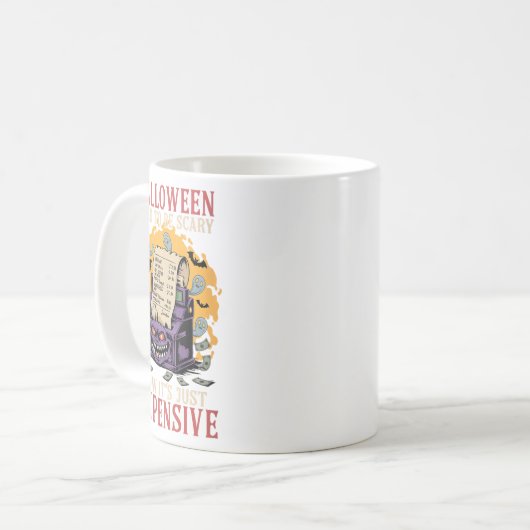 Frauen Halloween war ja jetzt seine einzige Ausgab Kaffeetasse (Vorderseite Links)
