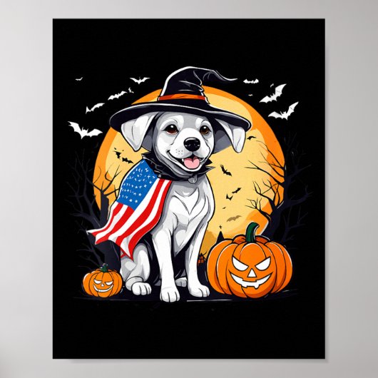 Frauen Halloween Welpe Poster (Vorne)