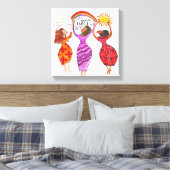 Frauen halten halb Luft Leinwanddruck (Insitu (Schlafzimmer))