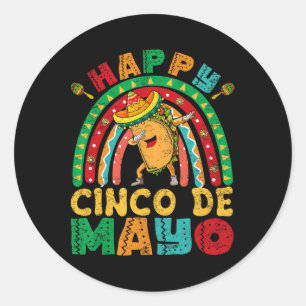 Frauen Happy Cinco De Mayo Mexican Fiesta 5 De May Runder Aufkleber