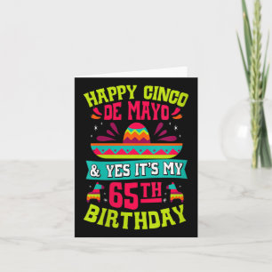 Frauen Happy Cinco de Mayo und Ja, seine 65. Bir Karte