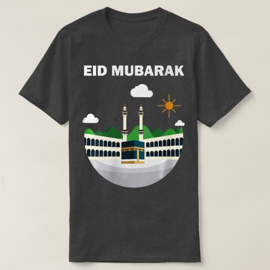 Frauen Happy Eid Mubarak 2023 AlFitr AlAdha Hajj T-Shirt (Design vorne)