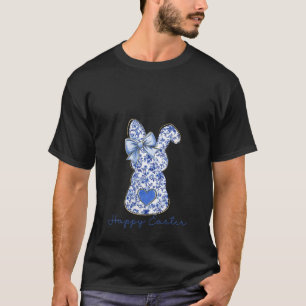 Frauen Happy Oster Chinoiserie Blumenstrauß Niedli T-Shirt