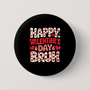 Frauen Happy Valentinstag Herzen passend für Kinde Button