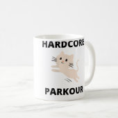 Frauen Hardcore Parkour Kitten Kaffeetasse (VorderseiteRechts)