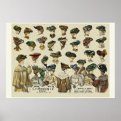 Frauen Hats 1905 Boston Poster (Vorne)