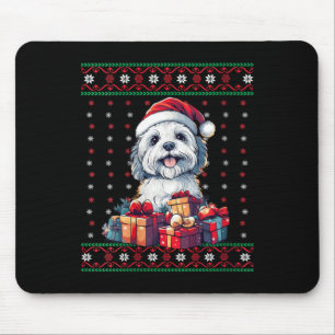 Frauen Havanese Weihnachtsmannmütze Hund Lover Xma Mousepad