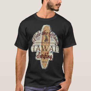 Frauen Hawaii Surfen gestört Vintag Retro Sur T-Shirt