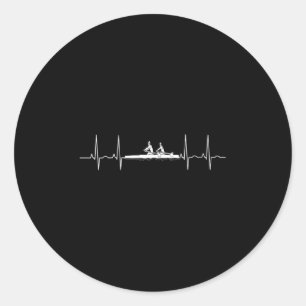 Frauen Heartbeat Crew Line Stroke Srt Athle Runder Aufkleber