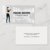 Frauen heben Dumbells | Gym Terminkarte (Vorne/Hinten)