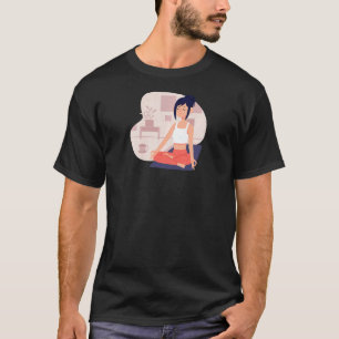 Frauen Heim Gelbe Yoga T-Shirt