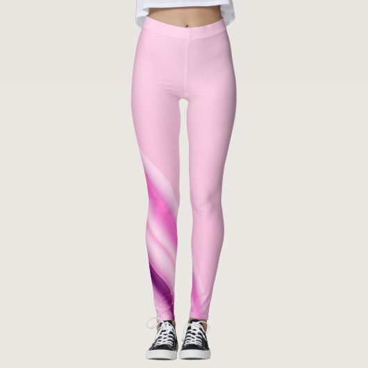 Frauen hellrosa Leggings (Vorderseite)