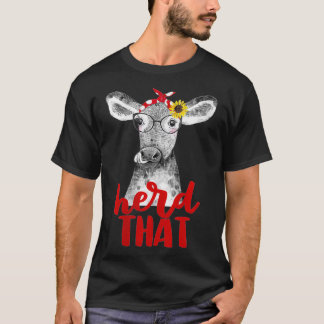 Frauen Herde, dass die lustige Kuh Bauer Zitat Red T-Shirt