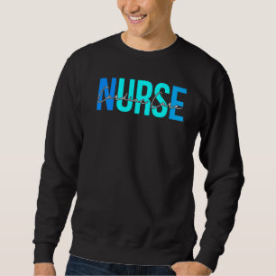 Frauen Herzkrankenpflege Krankenschwester für Kran Sweatshirt