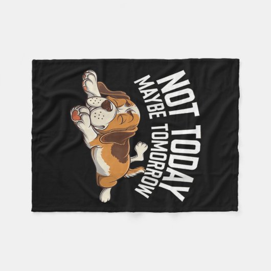 Frauen heute vielleicht nicht morgen Funny Lazy Do Fleecedecke (Vorderseite (Horizontal))