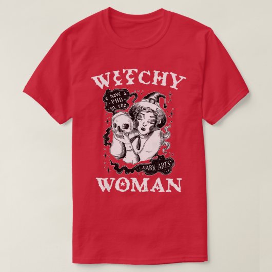 Frauen Hexenprämie Wiccan Pagan Frau T-Shirt (Design vorne)