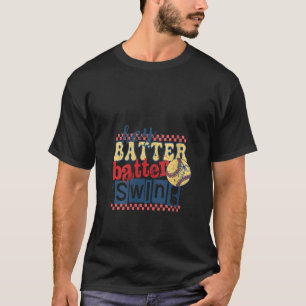 Frauen Hey Batter Swing Softball Coquette B T-Shirt