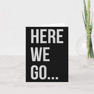 Frauen Hier Gehen Wir Xl Heather Blau  Karte