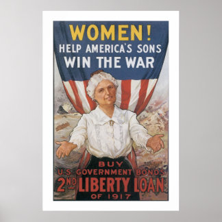 Frauen! Hilfe für Amerikas Söhne Poster