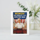 Frauen! Hilfe für Amerikas Söhne Postkarte (Stehend Vorderseite)