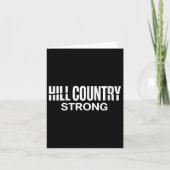 Frauen Hill Country Strong Texas Pride Quote V-nec Karte (Vorderseite)