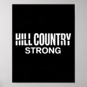 Frauen Hill Country Strong Texas Pride Quote V-nec Poster (Vorne)
