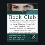 Frauen hinter Buch, Buchklubwerbung Flyer<br><div class="desc">Hinter dem Buch Frau,  buchen Sie Flyer für die Werbung im Club über den Business Card Store.</div>