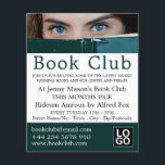 Frauen hinter Buch, Buchklubwerbung Flyer<br><div class="desc">Hinter dem Buch Frau,  buchen Sie Flyer für die Werbung im Club über den Business Card Store.</div>