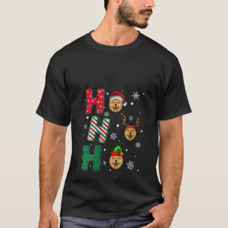 Frauen Ho Ho Ho Chow Chow Hunde Liebhaber Matching T-Shirt