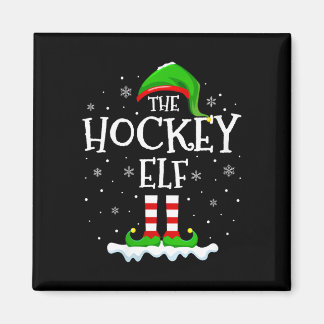 Frauen-Hockey-Elf-Squad-Weihnachts-Familien-Matchi Magnet