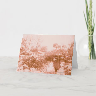 Frauen-Holz-Sammler Karte