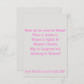 Frauen hören (2017) einladung (Vorne/Hinten)