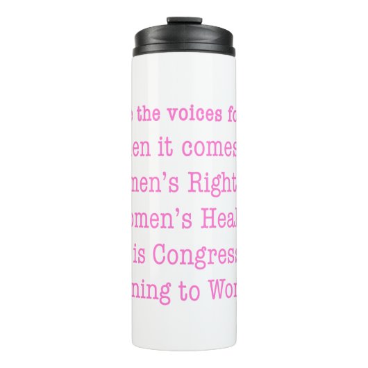 Frauen hören (2017) thermosbecher (Vorderseite)