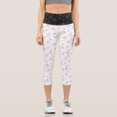 Frauen hören und schmettern Kunst aus einer Hand G Capri Leggings (Vorderseite)
