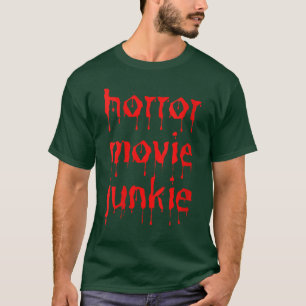 Frauen Horrorfilm-Junkie Gruselfilm-Liebhaberin Gr T-Shirt