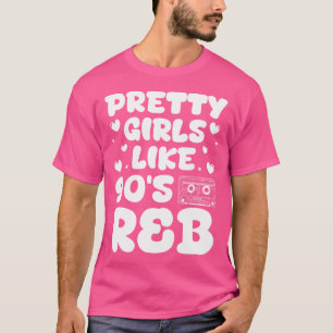 Frauen, Hübsche Mädchen wie der 90er-RB Music Love T-Shirt
