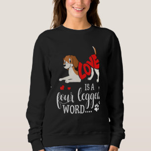 Frauen Hübscher Hundehalter Liebhaber lustiger Spr Sweatshirt