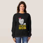 Frauen Hühner Mama Bauer Mama Hühnermutter Hühner  Sweatshirt (Vorne ganz)