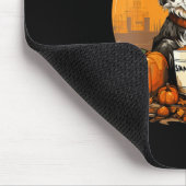 Frauen Hund Halloween Mousepad (Ecke)