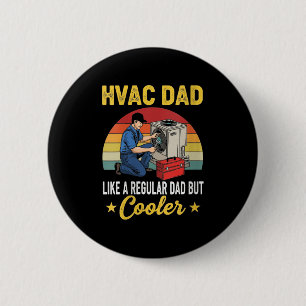Frauen Hvac Vater aber Cooler Mens Funny Hvac Tech Button