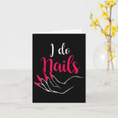 Frauen I Do Nägel Nagel Tech Karte (Gelbe Blume)