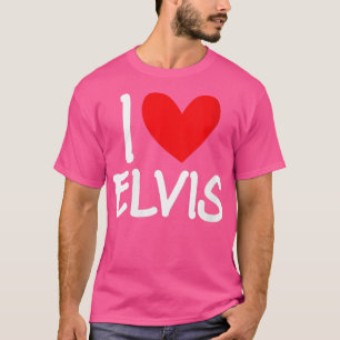 Frauen I Liebe Elvis Name Personalisiert Men Typ B T-Shirt